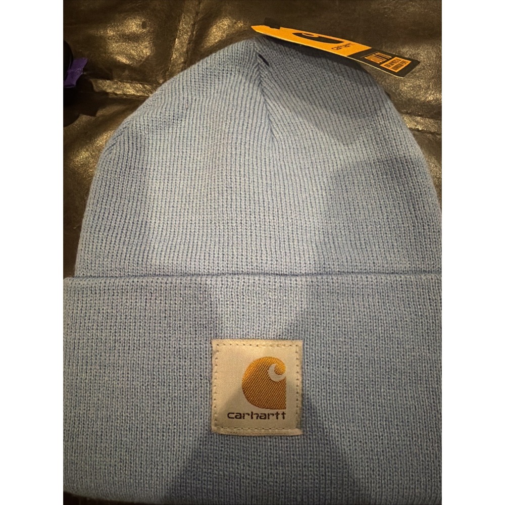 NWT Carhartt A18 Acrylic Watch Hat Beanie Early Fog Blue OS (E)